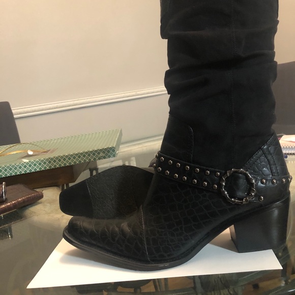 J. Renee Montana Slouch Boots Black-size 8 - Picture 2 of 5